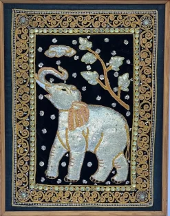 Pamono 20th Century Indian Fabric Panel> Architectural Elements