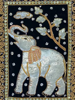 Pamono 20th Century Indian Fabric Panel> Architectural Elements