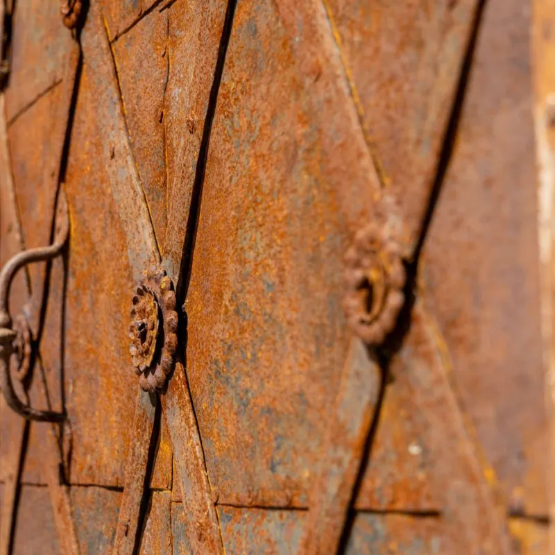 Discount Pamono 19th Century Iron Door with Arched Finish