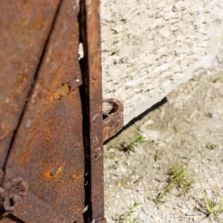 Discount Pamono 19th Century Iron Door with Arched Finish