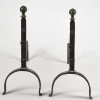 Online Pamono 19th Century Iron Fireplace Andirons, Set of 2
