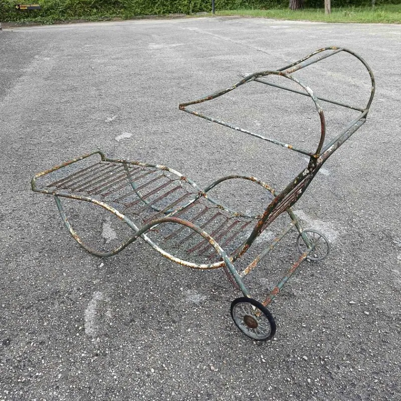Best Pamono 20th Century Iron Garden Chaise Lounger