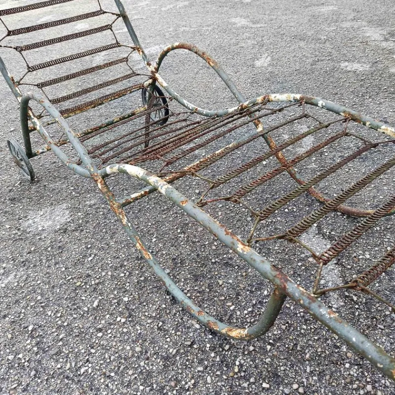 Best Pamono 20th Century Iron Garden Chaise Lounger