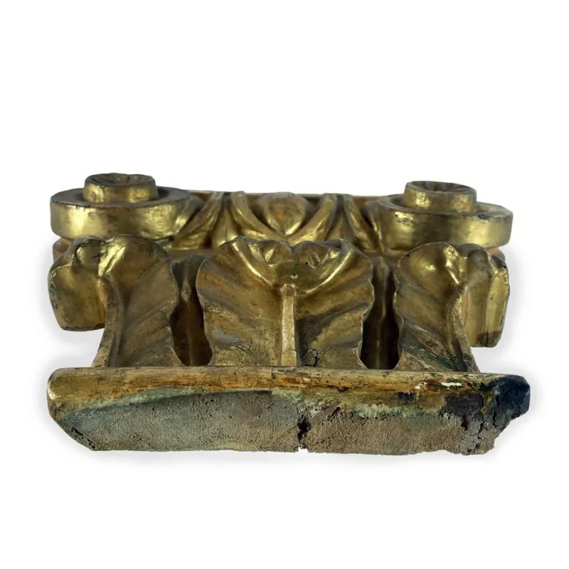 Discount Pamono 19th Century Italian Gilded Capitals with Corinthian-Ionic Carving, Set of 2