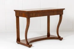 Pamono 19th Century Italian Walnut Console Tables, Set of 2