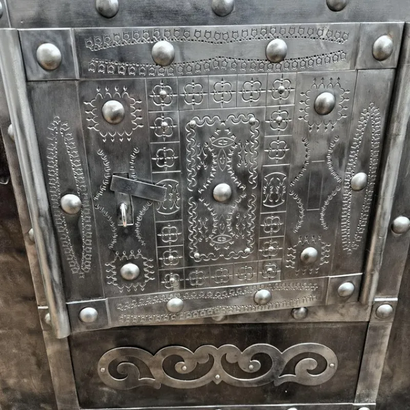 Pamono 18th Century Italian Wrought Iron Hobnail Safe> Cabinets & Wardrobes