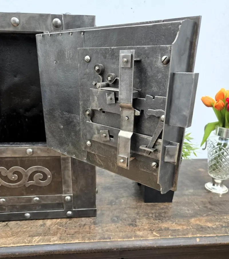 Pamono 18th Century Italian Wrought Iron Hobnail Safe> Cabinets & Wardrobes