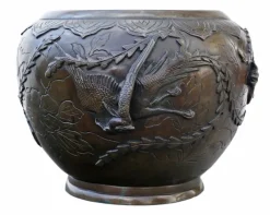 Pamono 19th Century Japanese Bronze Planter, 1890s><noscript><img width=