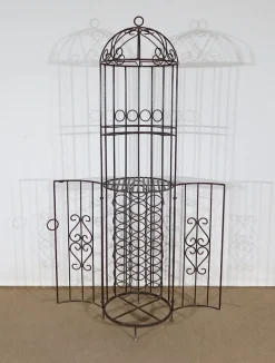 Pamono 20th Century Kiosk Wrought Iron Wine Bar><noscript><img width=