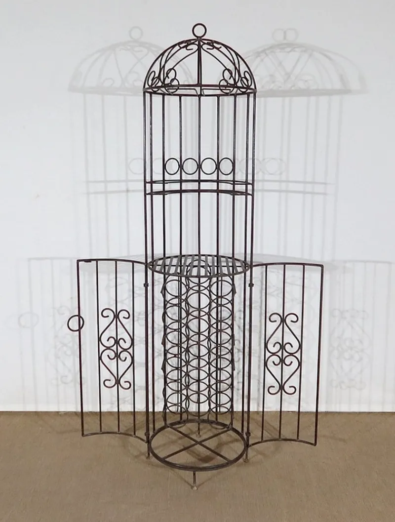 Pamono 20th Century Kiosk Wrought Iron Wine Bar> Racks, Hooks & Valets