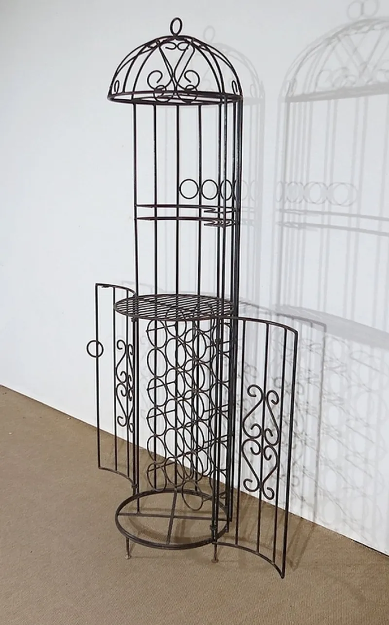 Pamono 20th Century Kiosk Wrought Iron Wine Bar> Racks, Hooks & Valets