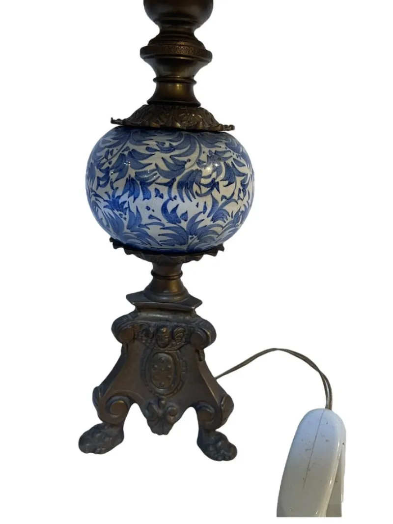 Pamono 20th Century Lamps in Ceramic and Bronze, Set of 2> Table Lamps