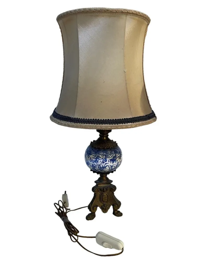 Pamono 20th Century Lamps in Ceramic and Bronze, Set of 2> Table Lamps
