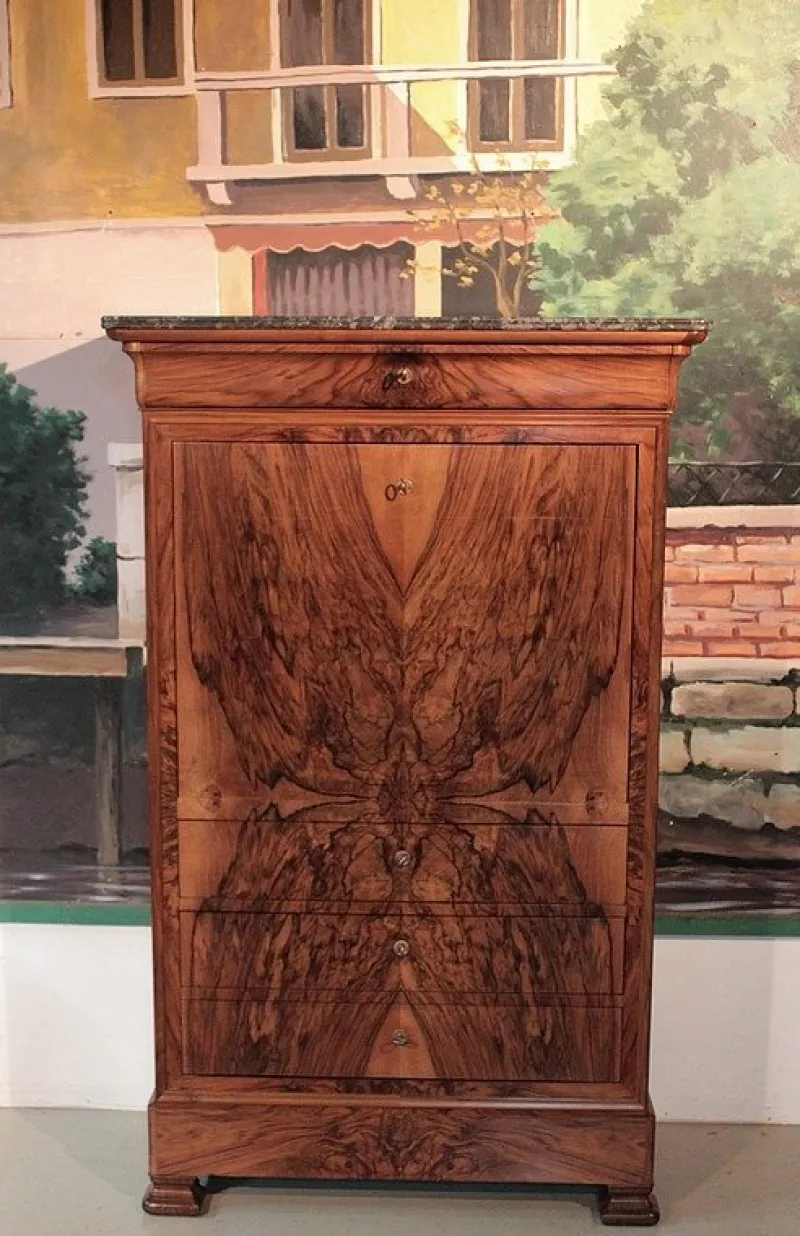 Online Pamono 19th Century Louis Philippe Walnut Secretaire