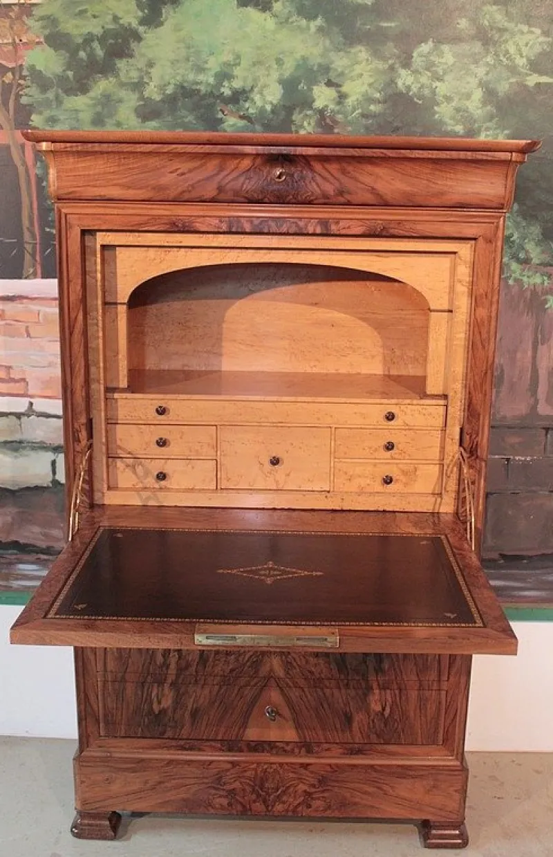 Online Pamono 19th Century Louis Philippe Walnut Secretaire