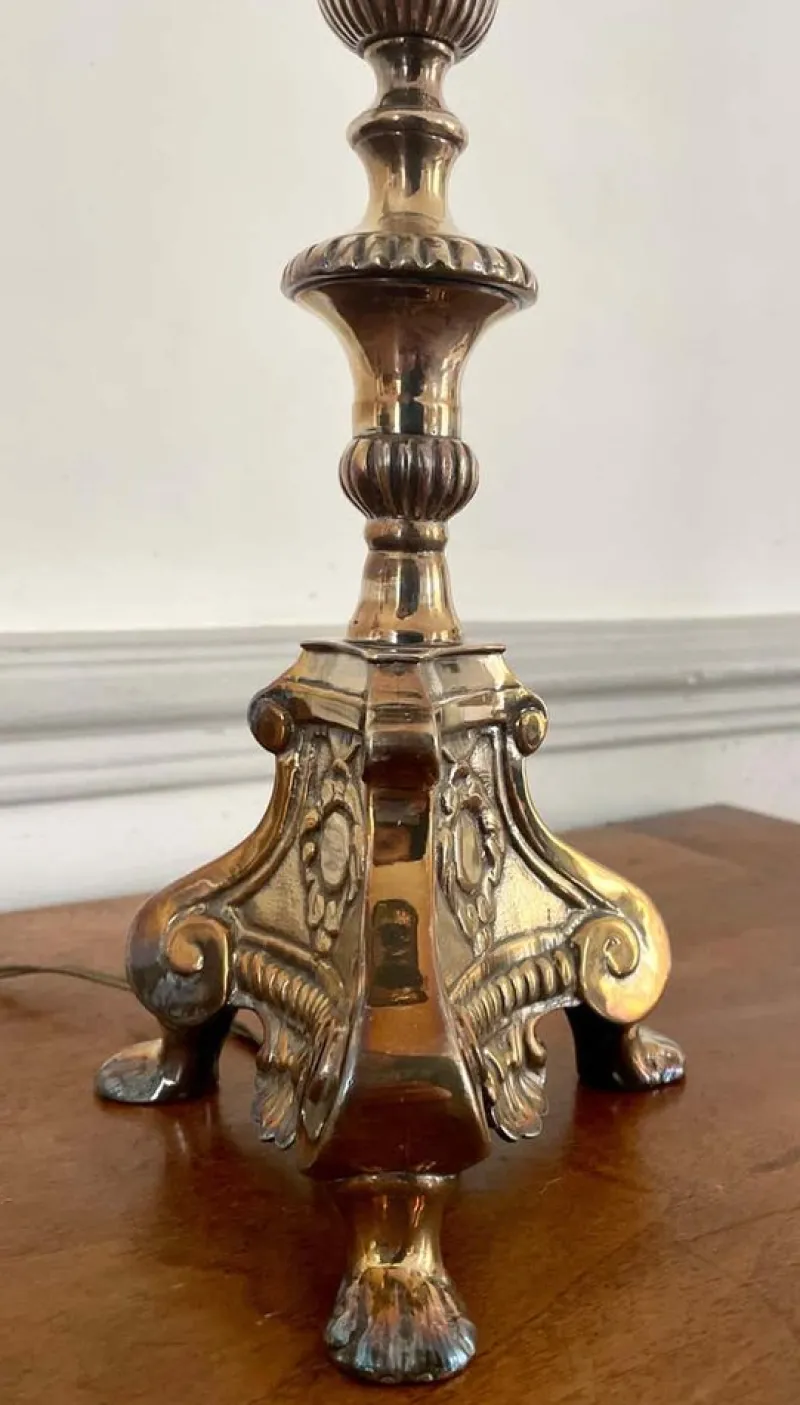 Pamono 19th Century Louis XIV Church Altar Candleholders in Silver Metal, Set of 2> Candleholders