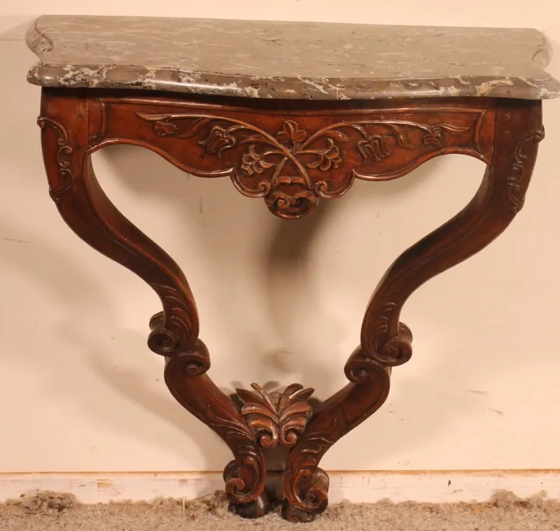 Online Pamono 18th Century Louis XV Console in Walnut