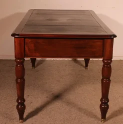 Pamono 19th Century Mahogany Two-Drawer Desk><noscript><img width=