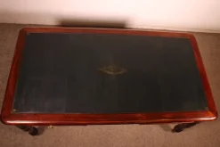 Pamono 19th Century Mahogany Two-Drawer Desk><noscript><img width=