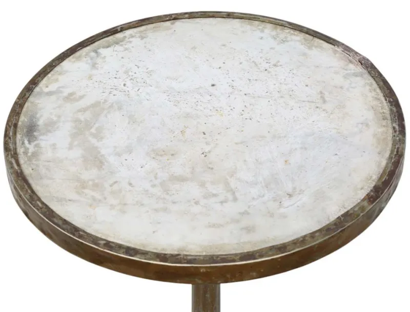 Outlet Pamono 19th Century Marble, Brass & Cast Iron Bistro Table, 1890s