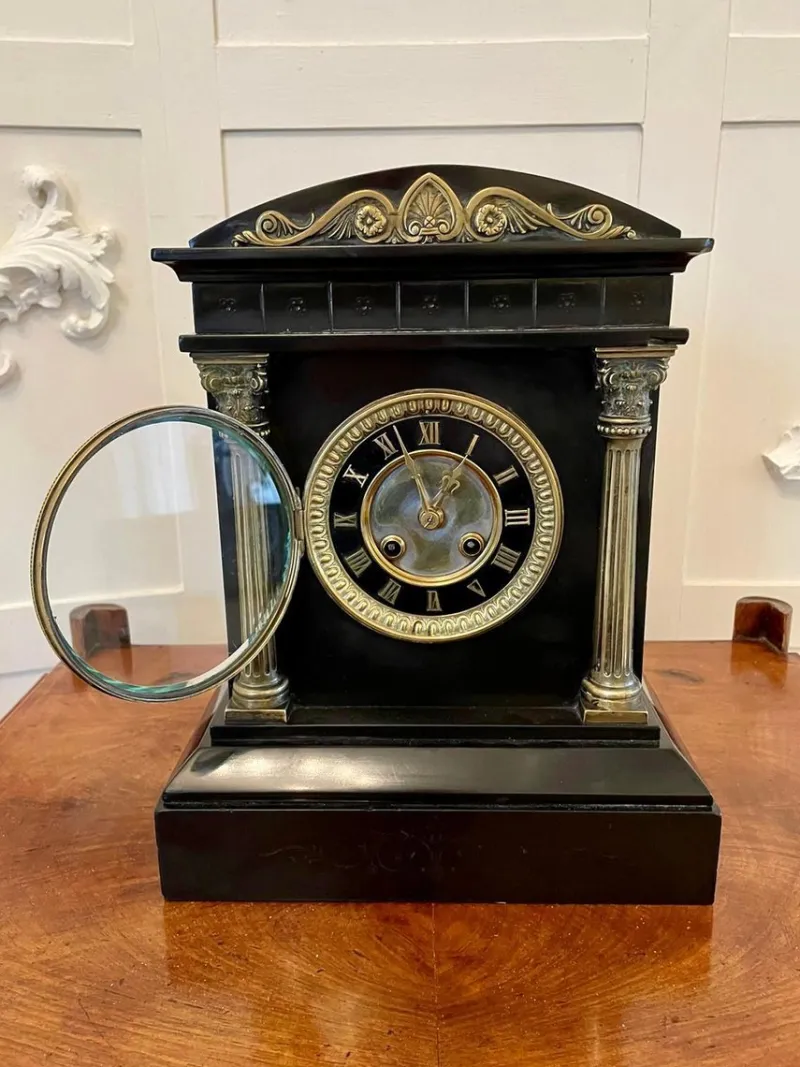 Clearance Pamono 19th Century Marble Mantel Clock