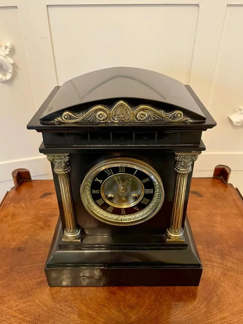 Clearance Pamono 19th Century Marble Mantel Clock