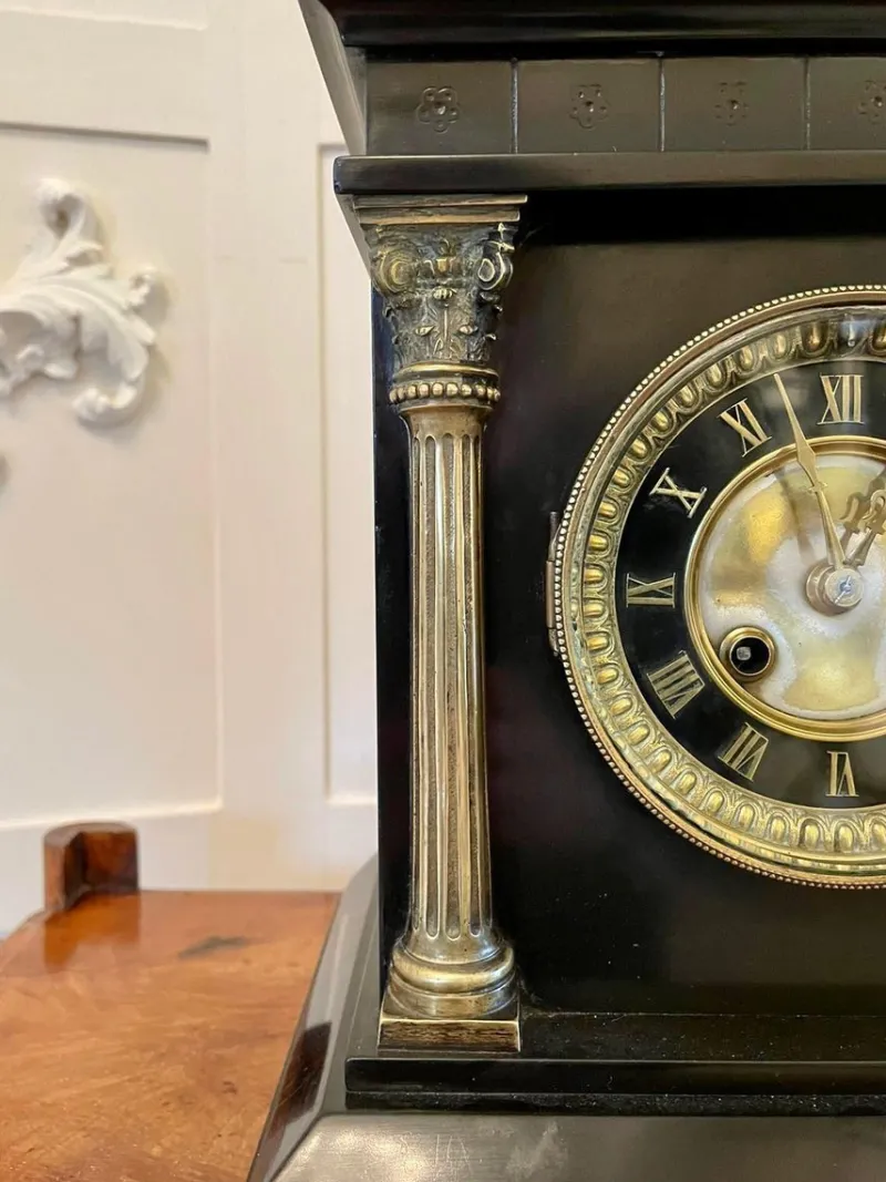 Clearance Pamono 19th Century Marble Mantel Clock
