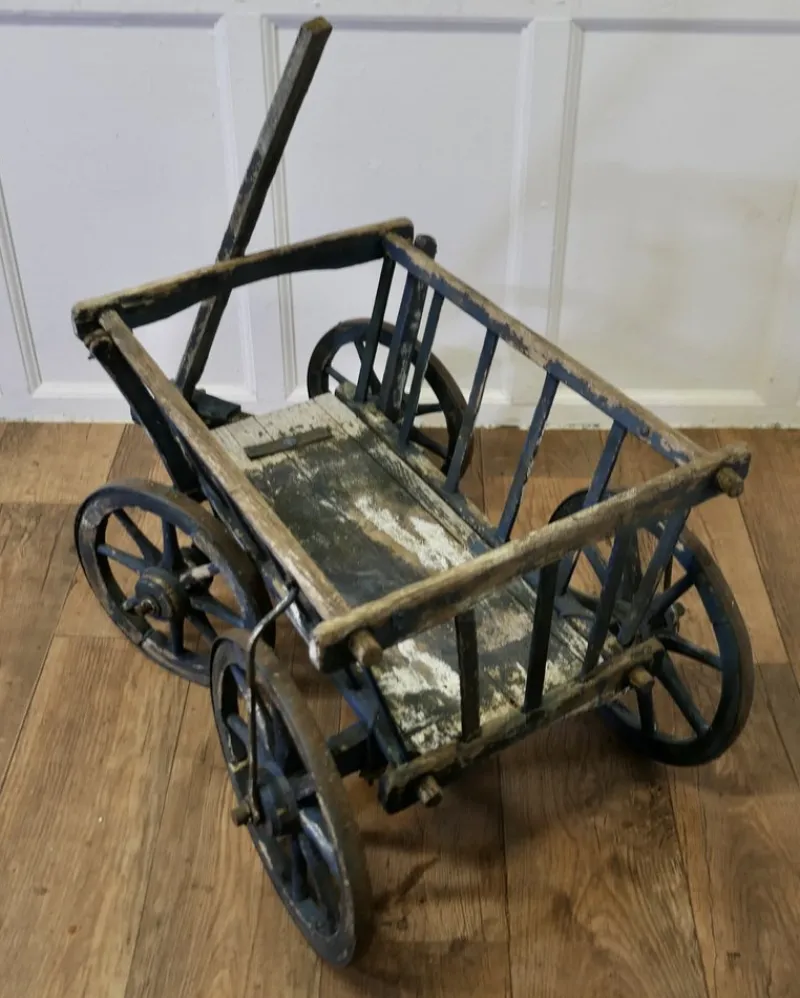 Pamono 19th Century Market Garden Hand Cart, 1890s> Serving Bar Carts & Trolleys