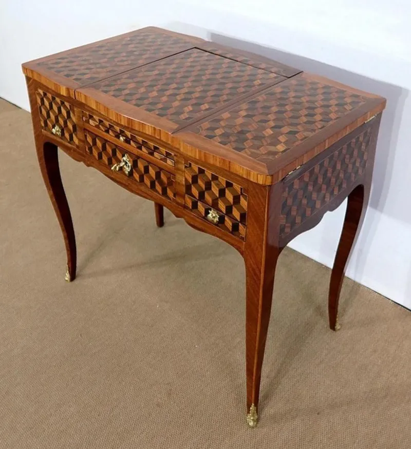 Pamono 18th Century Marquetry Dressing Table in Wood> Dressing Tables