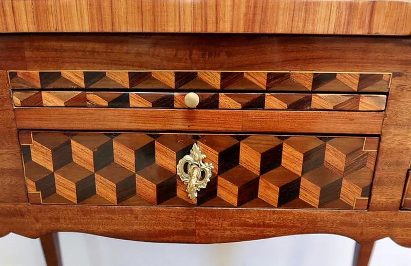 Pamono 18th Century Marquetry Dressing Table in Wood> Dressing Tables