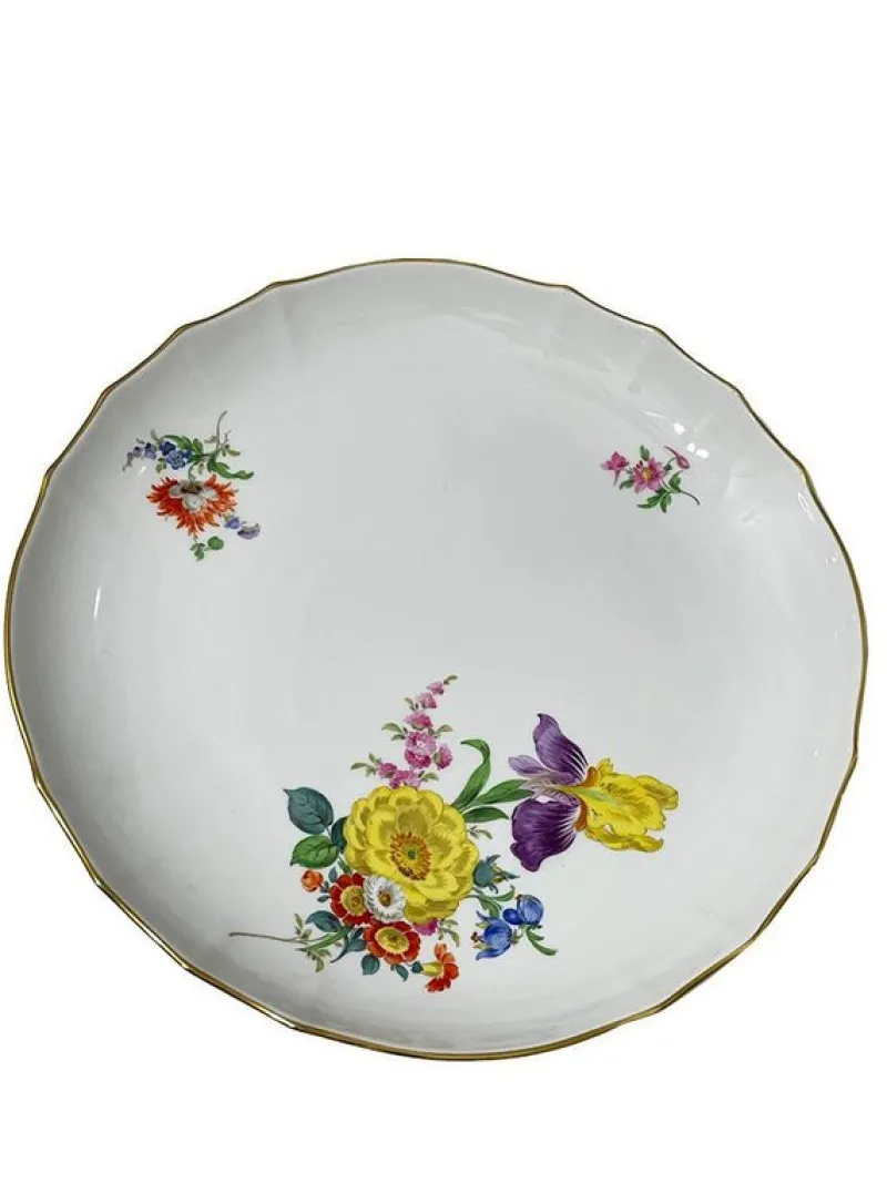 Pamono 20th Century Meissen Porcelain Set, Germany, Set of 14> Dinner Plates & Bowls