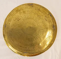 Pamono 20th Century Moroccan Moorish Polished Copper Tray><noscript><img width=
