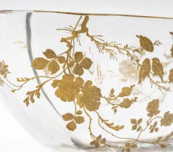 New Pamono 19th Century Napoleon III Crystal Bowl with Bronze Mounting from Baccarat