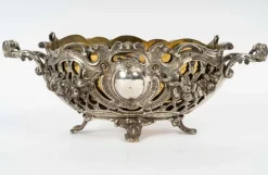 Pamono 19th Century Napoleon III Silver Plated Bronze Jardinière> Planters And Jardiniere