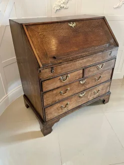 Discount Pamono 17th Century Oak Bureau with Interior, 1680s