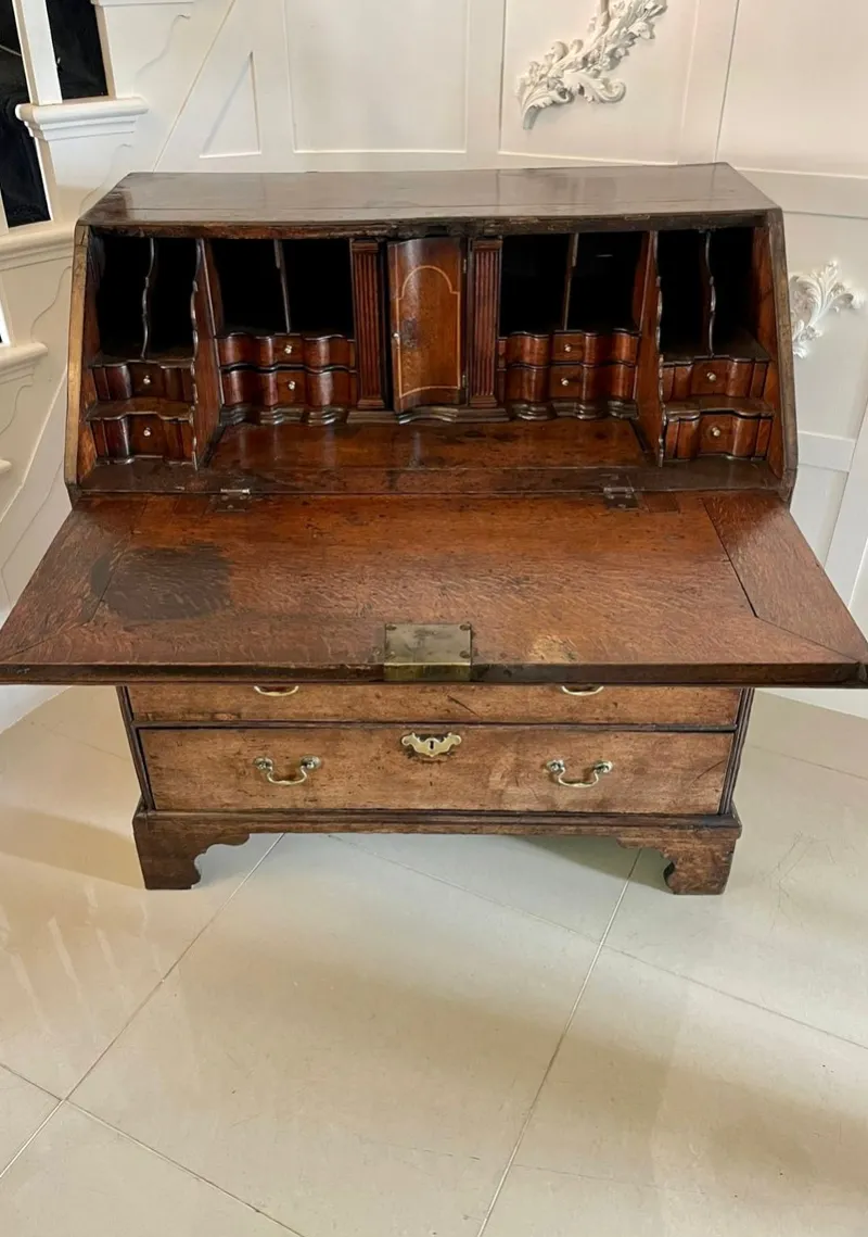 Discount Pamono 17th Century Oak Bureau with Interior, 1680s