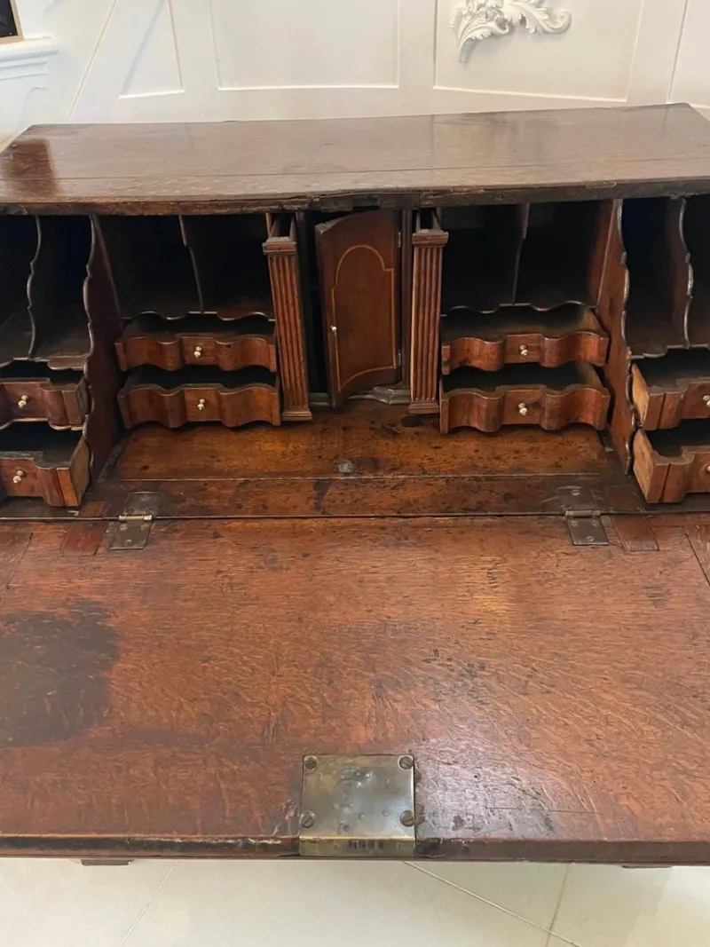 Discount Pamono 17th Century Oak Bureau with Interior, 1680s
