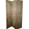Best Pamono 19th Century Painted French Window Shutter 3 Fold Screen, 1850s