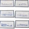 Best Pamono 19th Century Panoramic Views of Mediterranean Cities, Framed Engravings, Set of 6