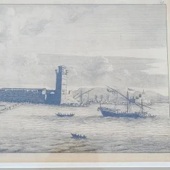 Best Pamono 19th Century Panoramic Views of Mediterranean Cities, Framed Engravings, Set of 6