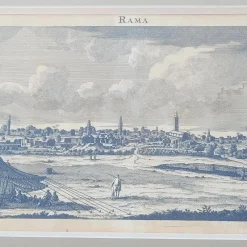 Best Pamono 19th Century Panoramic Views of Mediterranean Cities, Framed Engravings, Set of 6