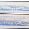 Outlet Pamono 19th Century Panoramic Views of Jerusalem in Scio, Framed Engravings, Set of 2