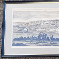 Outlet Pamono 19th Century Panoramic Views of Jerusalem in Scio, Framed Engravings, Set of 2