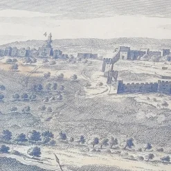 Outlet Pamono 19th Century Panoramic Views of Jerusalem in Scio, Framed Engravings, Set of 2