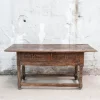 Pamono 17th Century Philip IV Spanish Table with Carved Herrerian Decor> Worktables & Workbenches