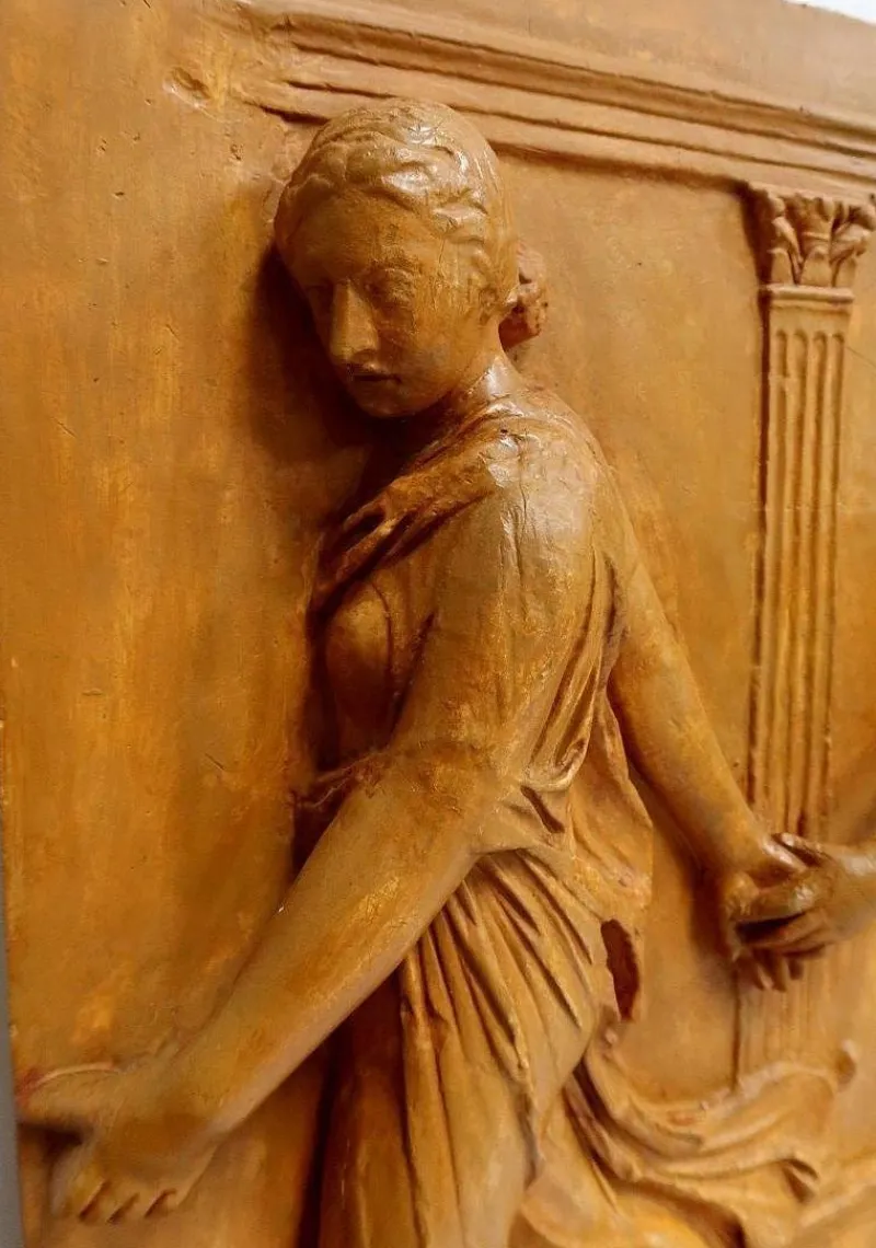 Pamono 19th Century Plaster High-Relief Sculpture Borghese Dancers> Architectural Elements