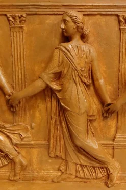 Pamono 19th Century Plaster High-Relief Sculpture Borghese Dancers><noscript><img width=