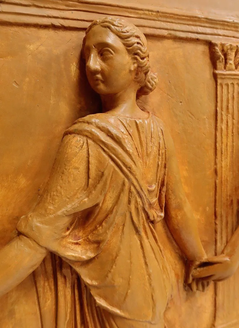 Pamono 19th Century Plaster High-Relief Sculpture Borghese Dancers> Architectural Elements