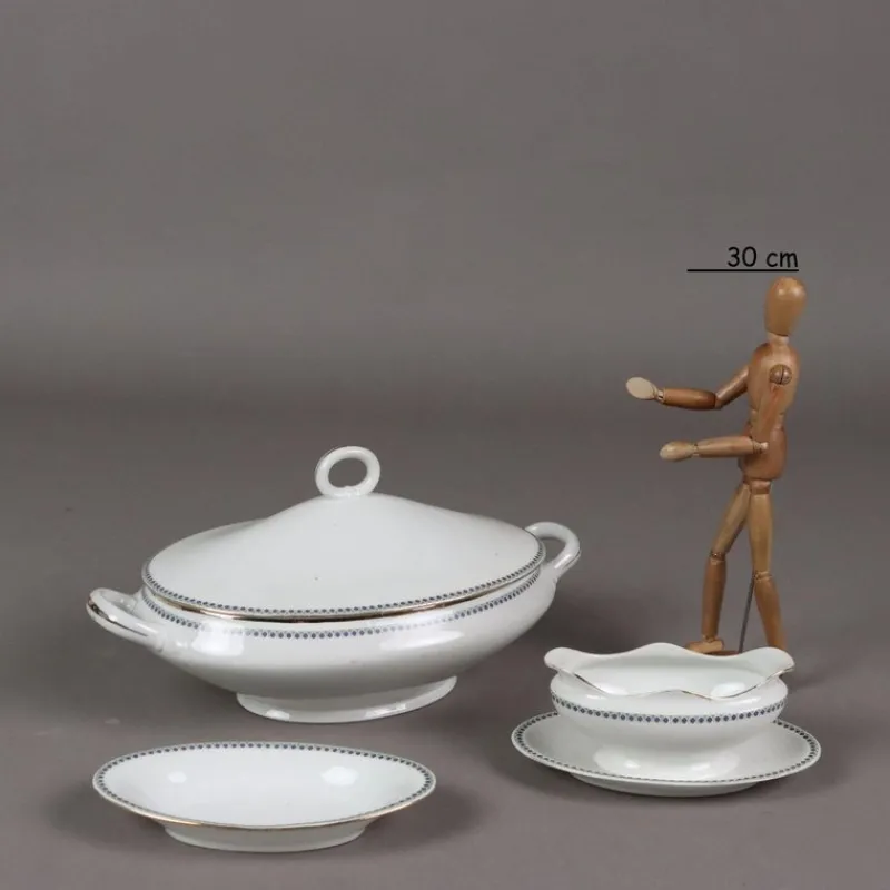 Pamono 20th Century Plate Set by Richard Ginori, Italy, Set of 63> Dinner Plates & Bowls