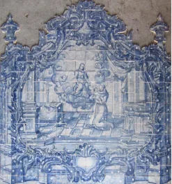Pamono 18th Century Portuguese Azulejos Saint Antony><noscript><img width=